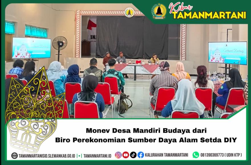 Monitoring dan Evaluasi Desa Mandiri Budaya Kalurahan Tamanmartani
